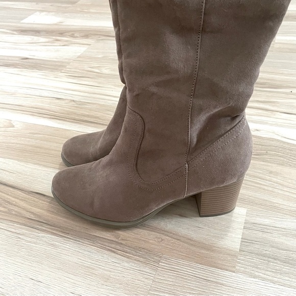 a.n.a. Thigh High Tan Boots - Picture 2 of 5